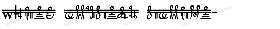White Crystal Script字体转换